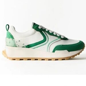 ZARA White & Green Combo Sneakers Size 36 EU